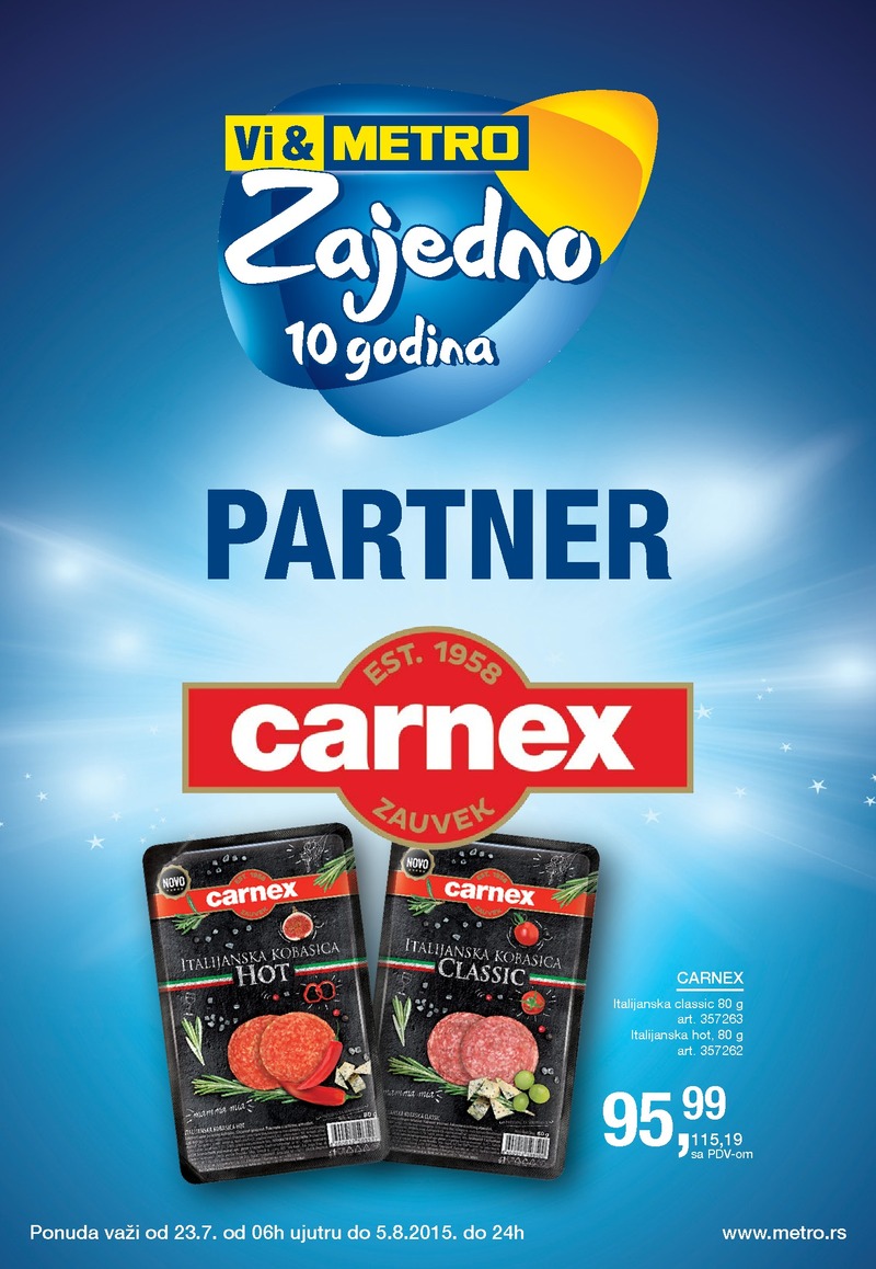 Metro katalog partner Carnex