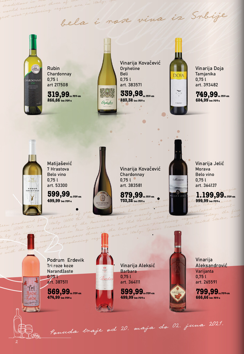 Metro katalog letnja vina