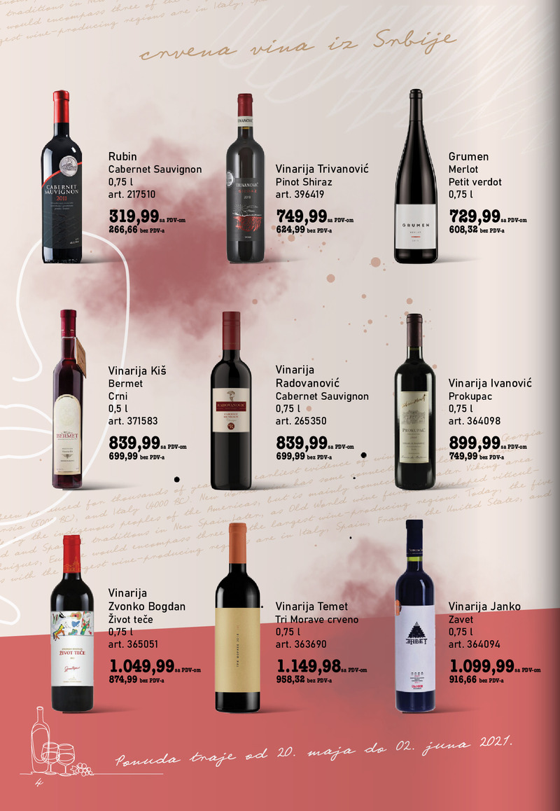 Metro katalog letnja vina