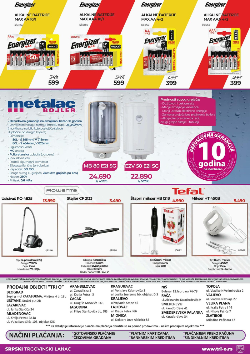 TRI O katalog akcija