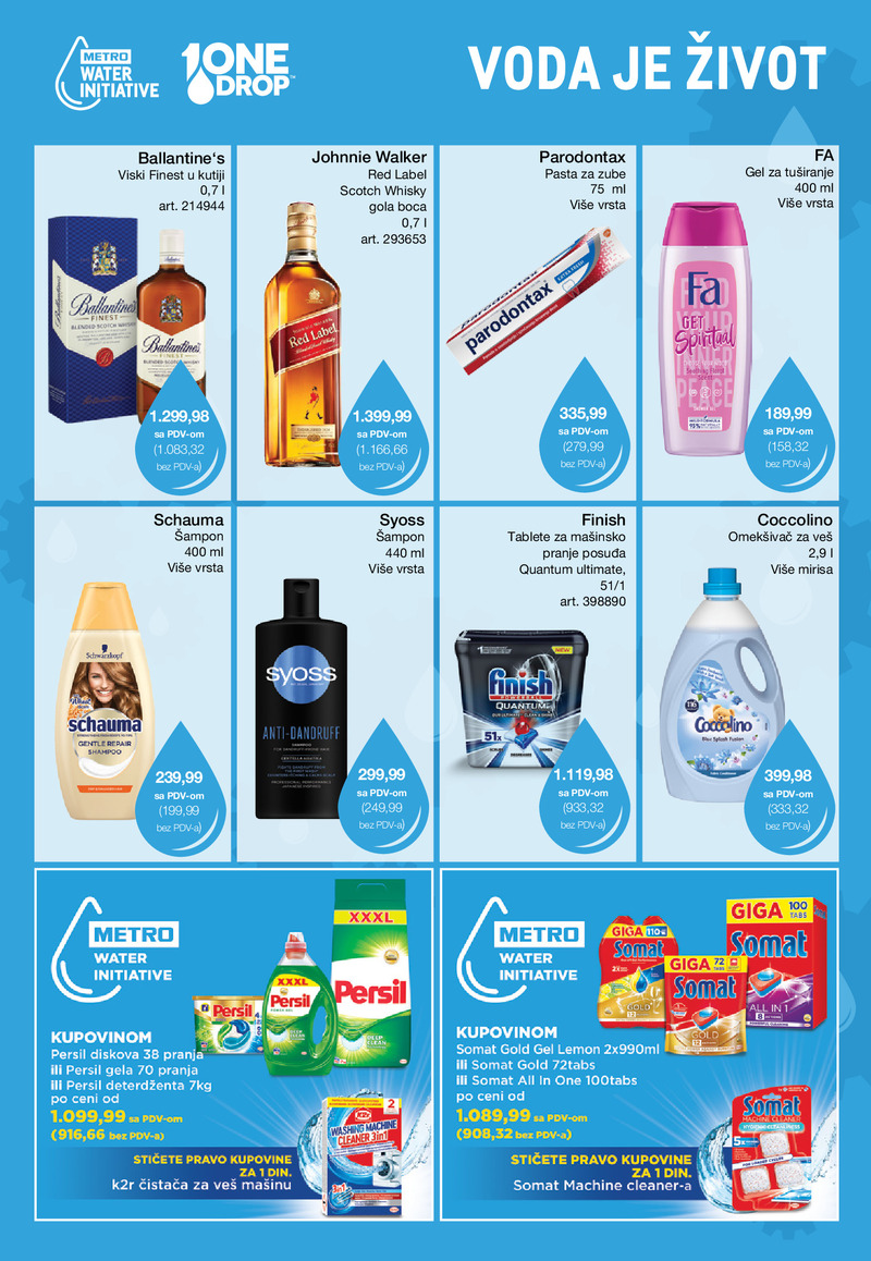 Metro katalog voda je život