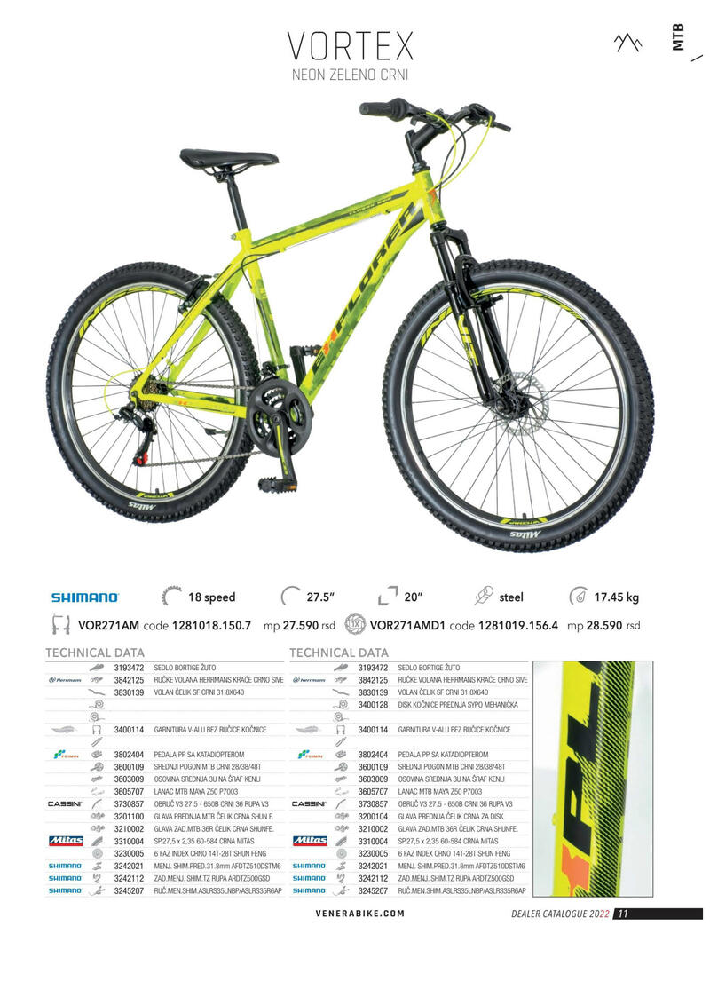Venera bike explorer katalog