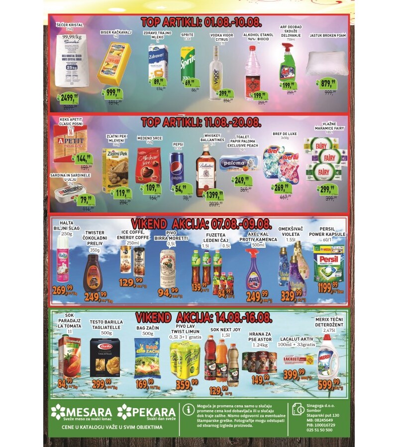 Sinagoga katalog akcija