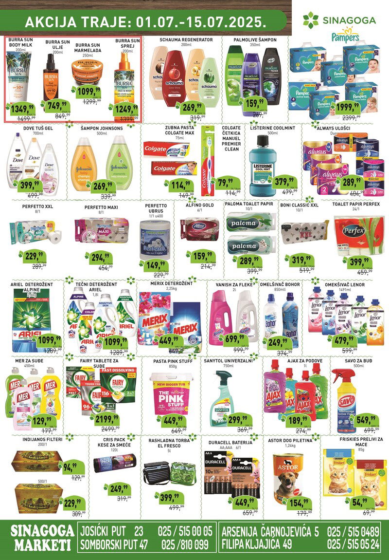 Sinagoga katalog akcija