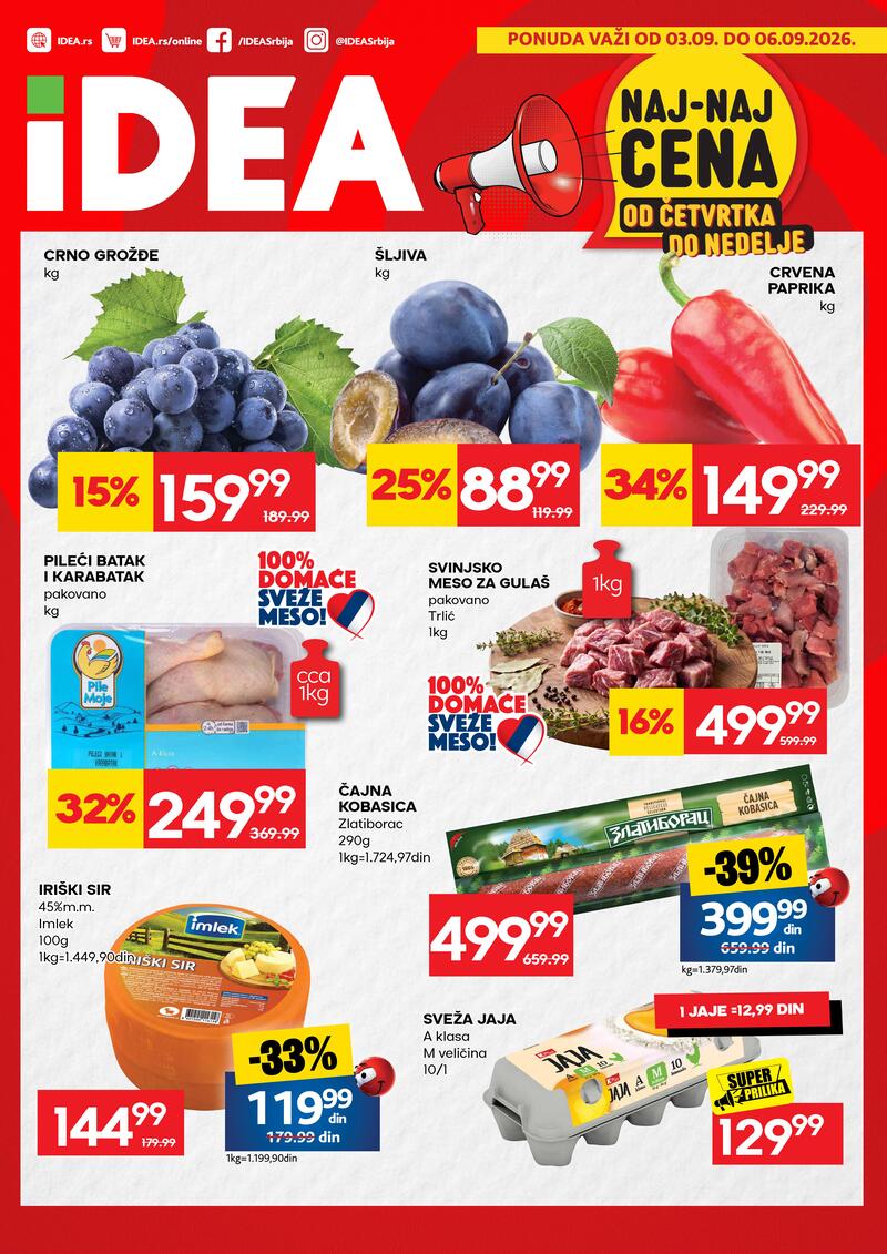 Idea katalog akcija Naj-naj ponuda od četvrtka do nedelje