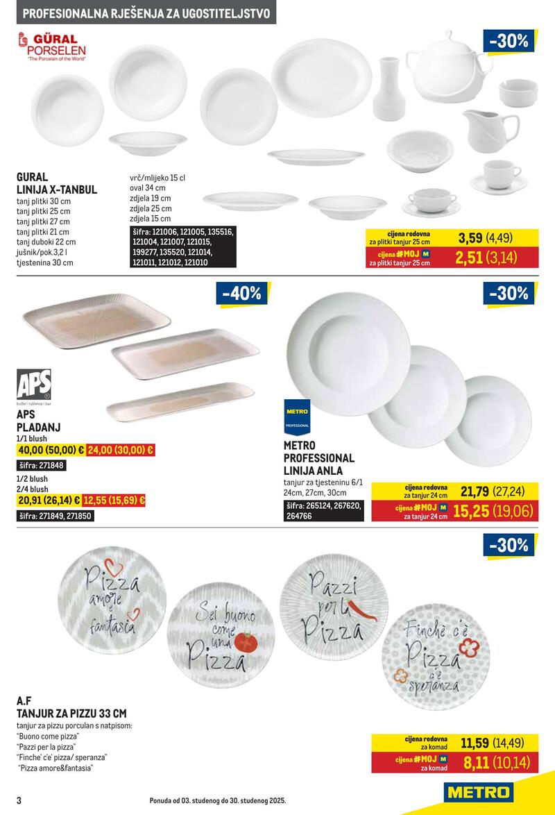 Metro gastro - ponuda proizvoda za ugostiteljstvo