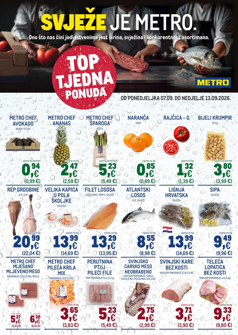 Metro katalog akcija Ultra svježa ponuda