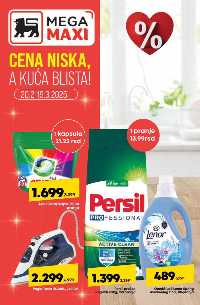 Mega Maxi katalog cena niska a kuća blista