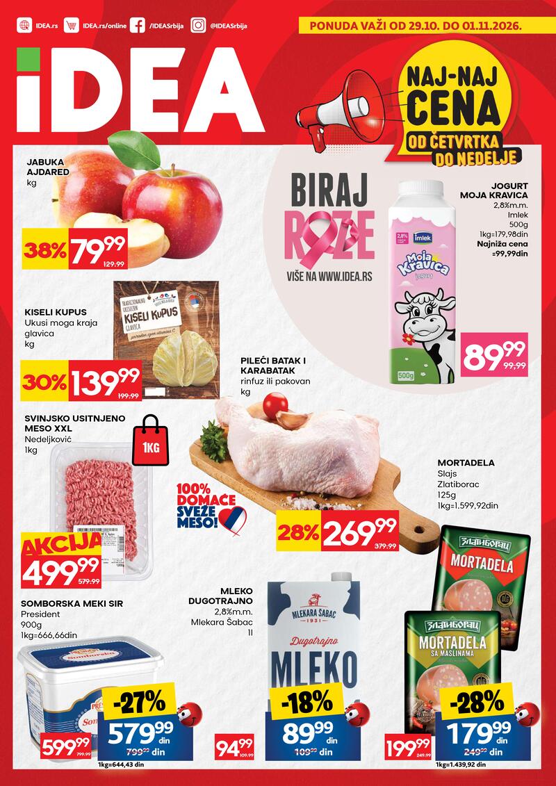 Idea katalog akcija Naj-naj cena od četvrtka do nedelje