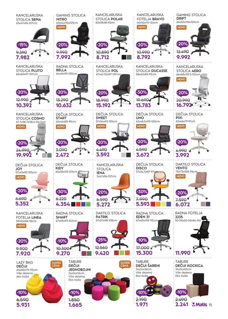 Matis nameštaj katalog akcija