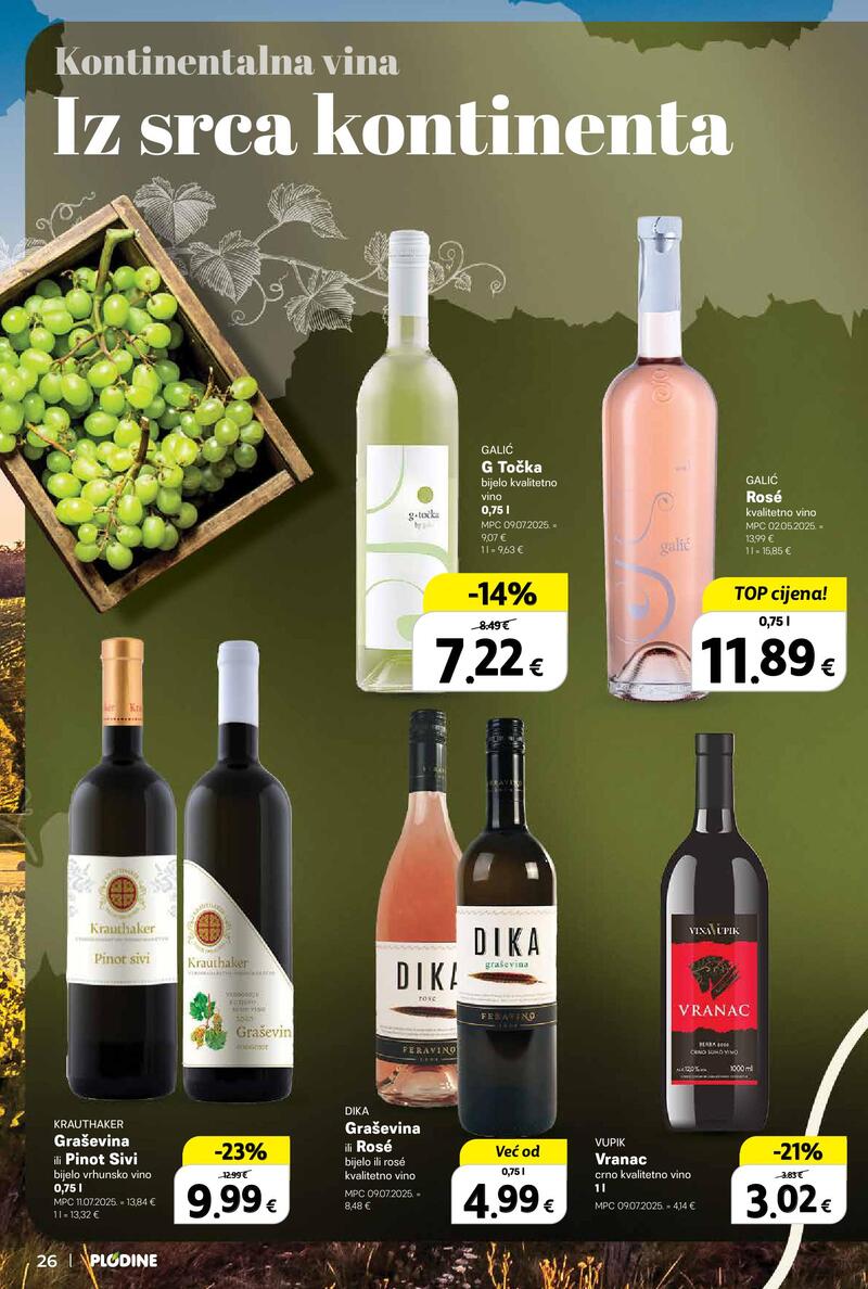 Plodine katalog vina i delicije