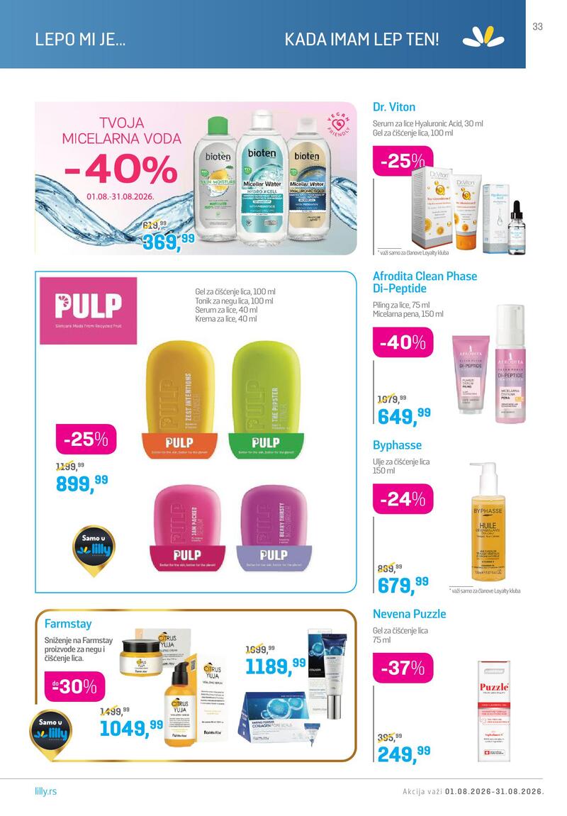 Lilly Drogerie katalog akcija