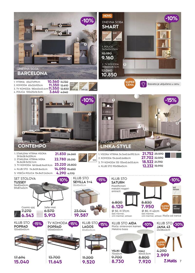 Matis nameštaj katalog akcija
