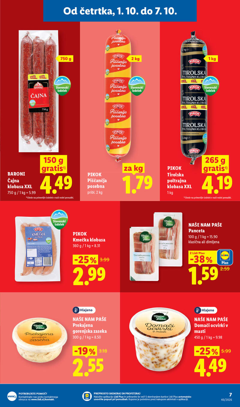 Lidl katalog - Tedenska akcija