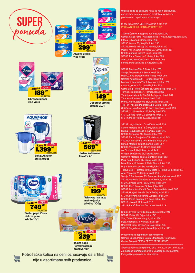 Senta Promet katalog akcija