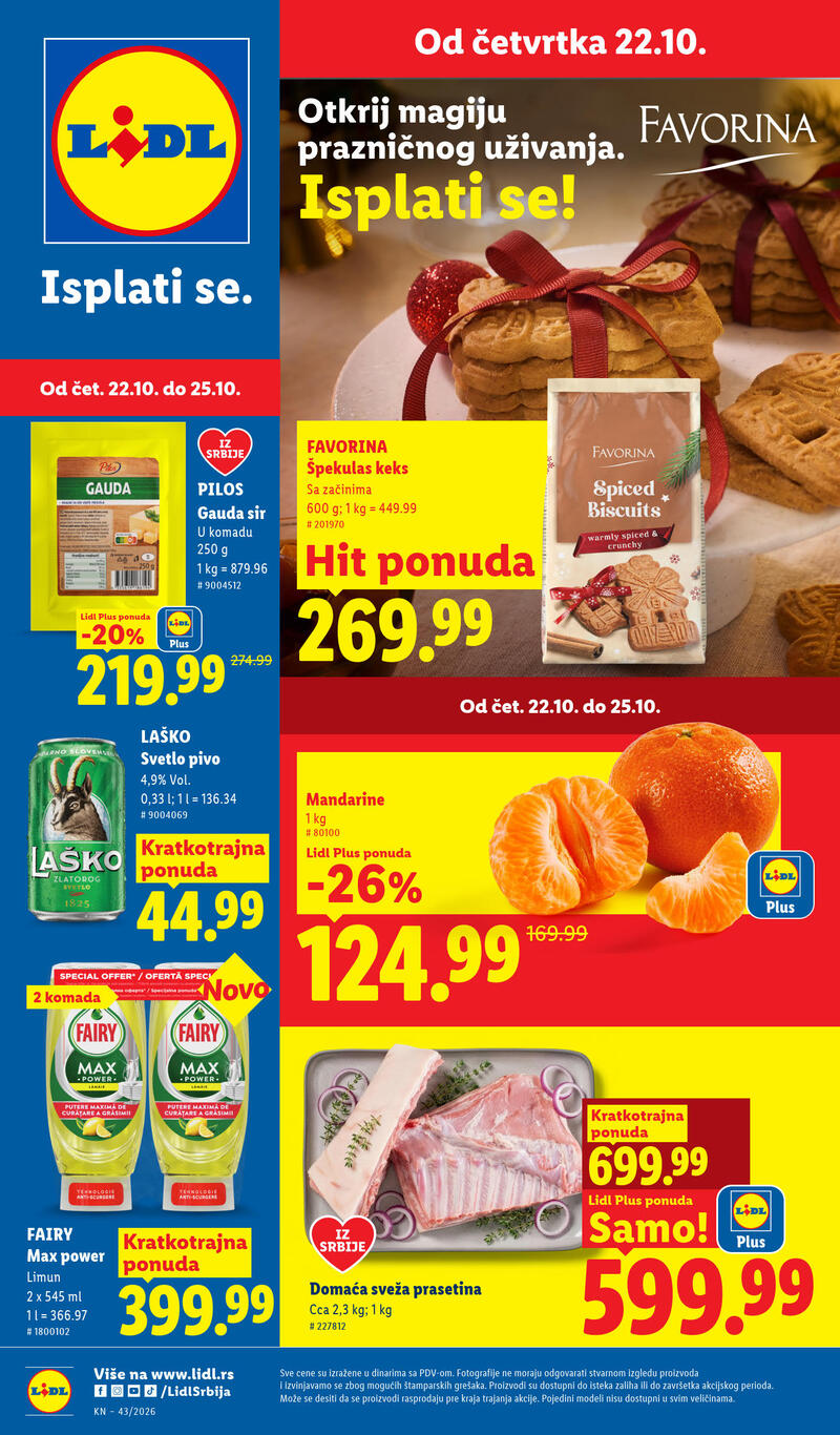 Lidl katalog akcija Nedeljna akcija