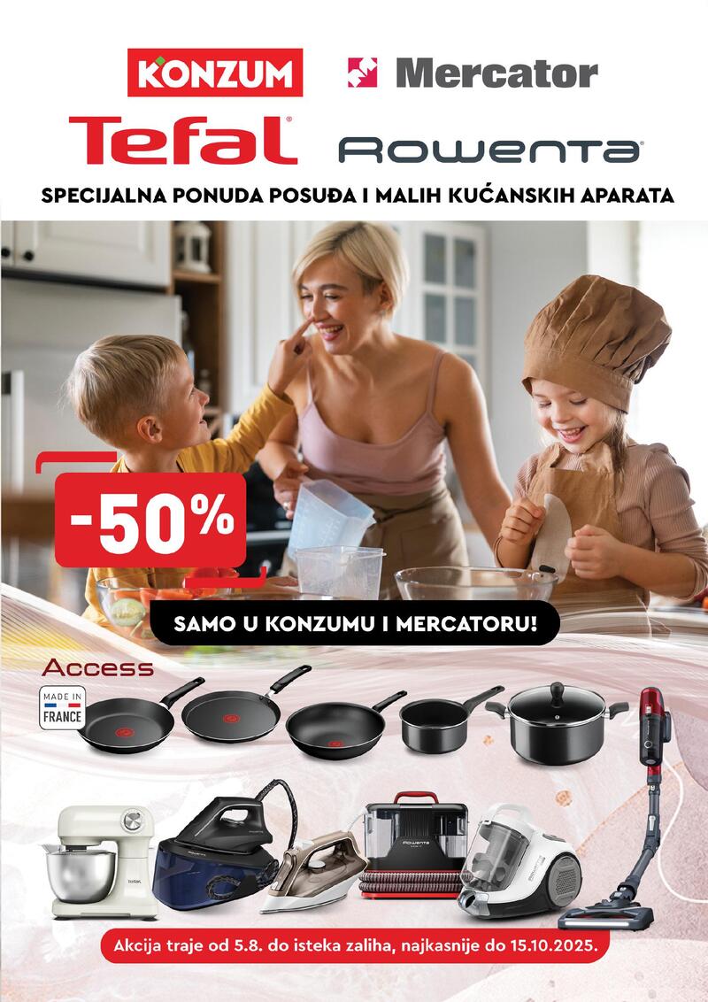 Konzum Tefal ljetne uštede