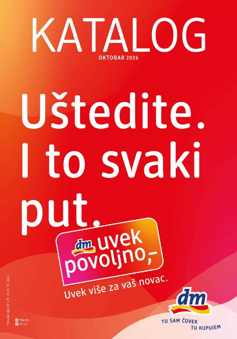 dm katalog akcija Mesečna akcija