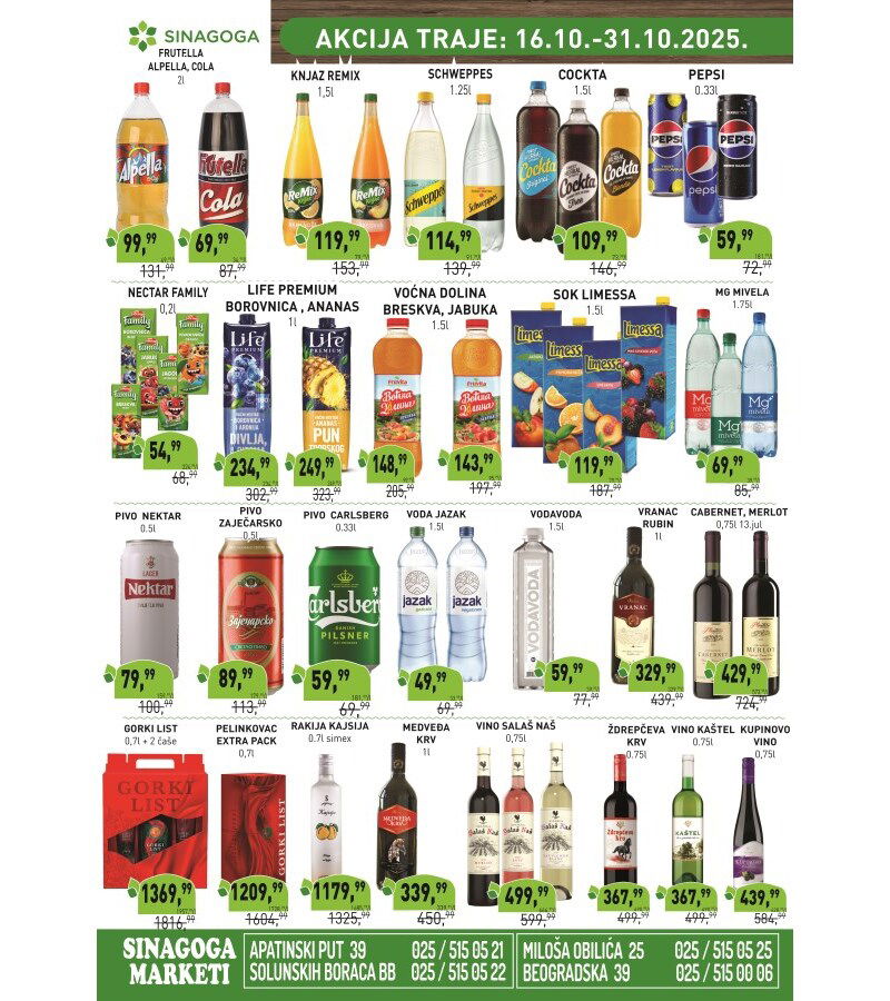 Sinagoga katalog akcija