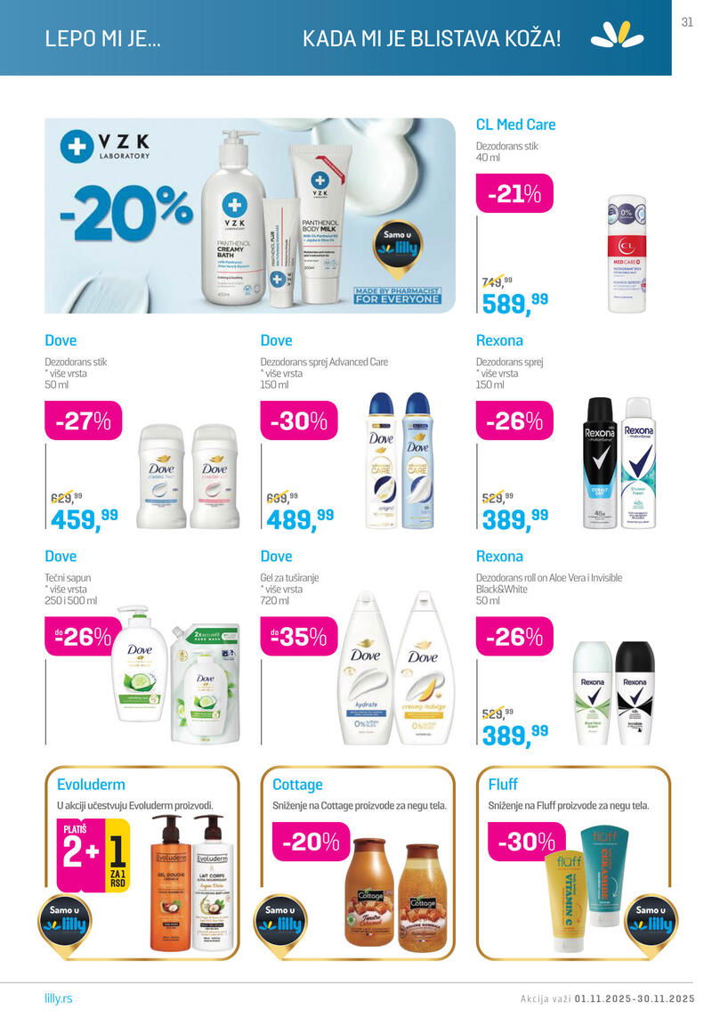Lilly Drogerie katalog akcija