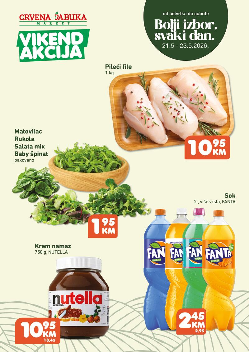 Crvena jabuka katalog akcija Vikend akcija
