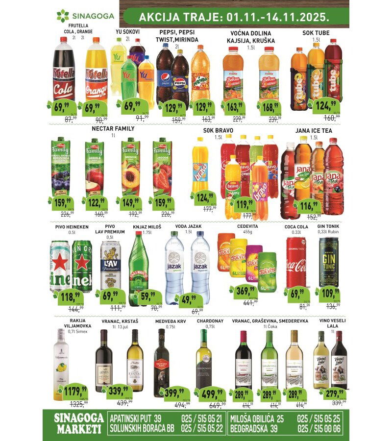 Sinagoga katalog akcija