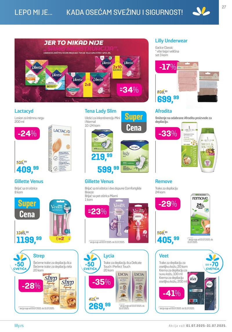 Lilly Drogerie katalog akcija