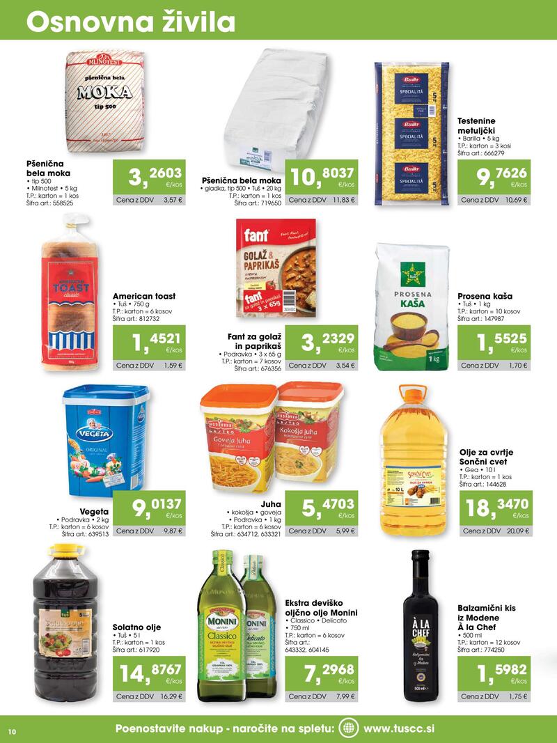 Tuš Cash & Carry katalog - Gostinec