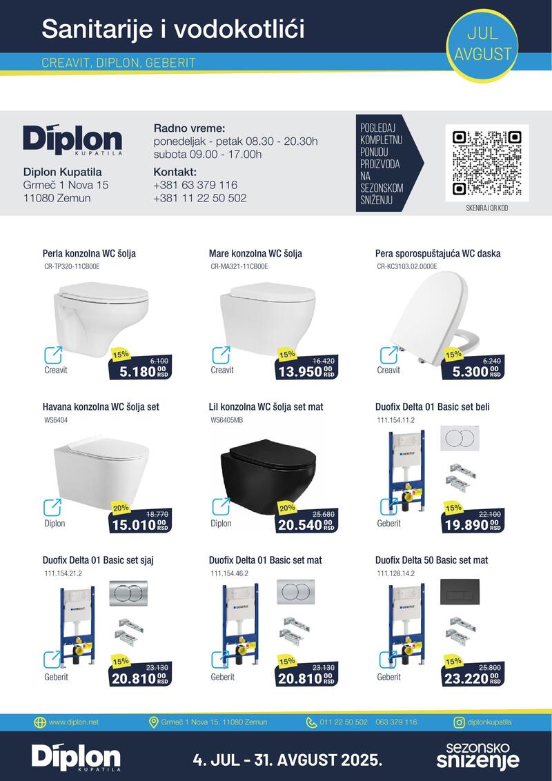 Diplon kupatila katalog akcija