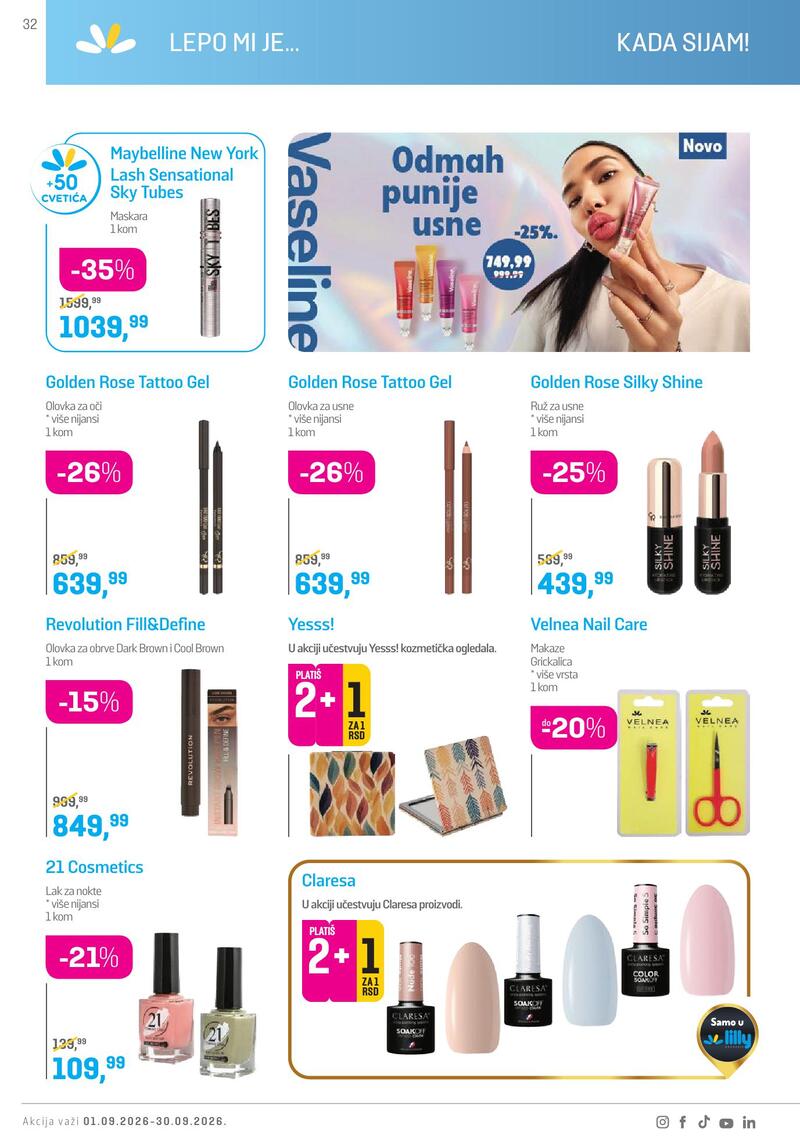 Lilly Drogerie katalog akcija