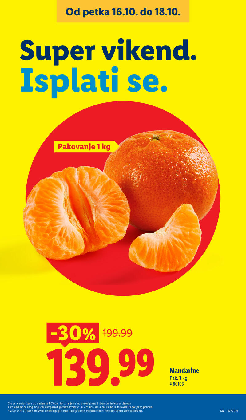 Lidl katalog - Nedeljna akcija