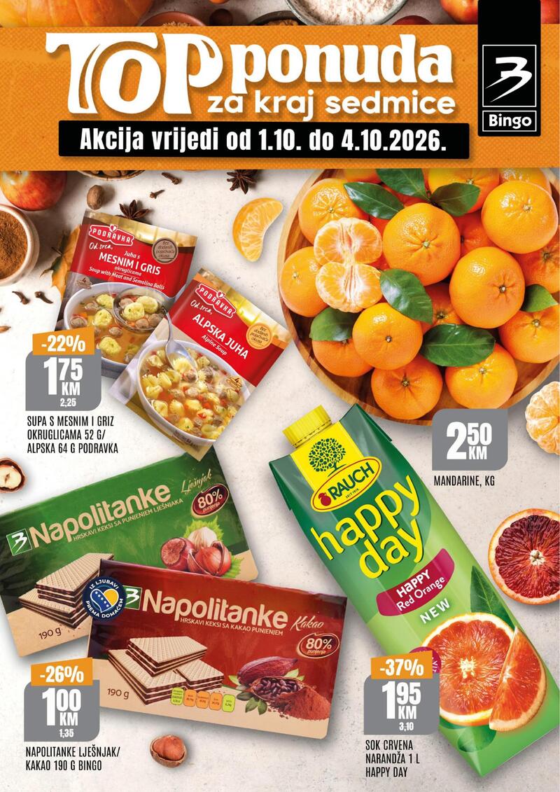 Bingo katalog akcija Top ponuda za kraj sedmice