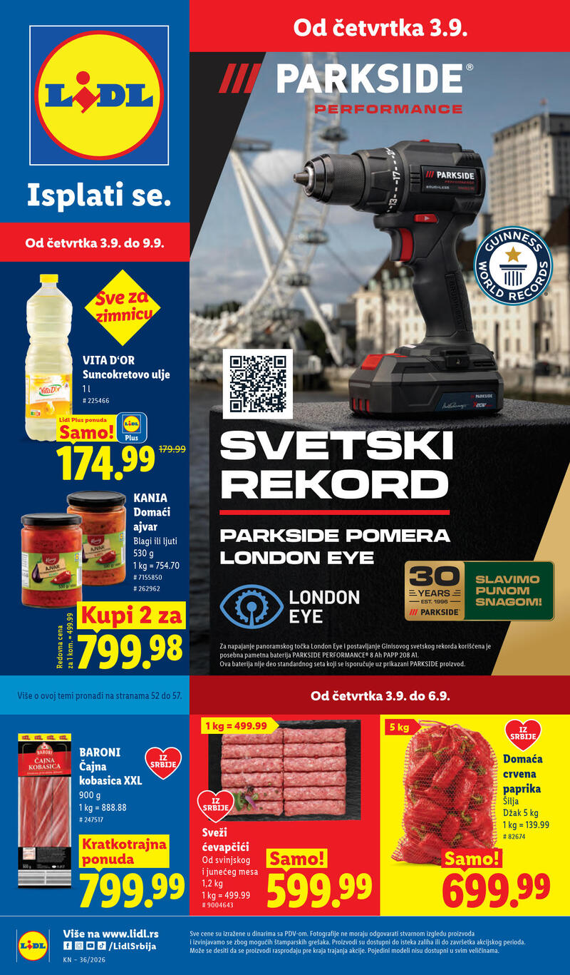 Lidl katalog akcija Redovna akcija
