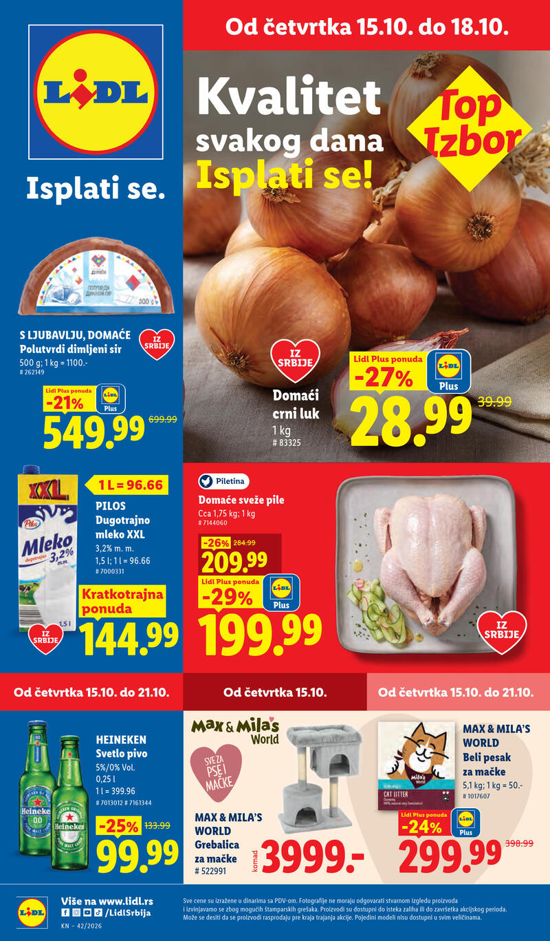 Lidl katalog - Nedeljna akcija