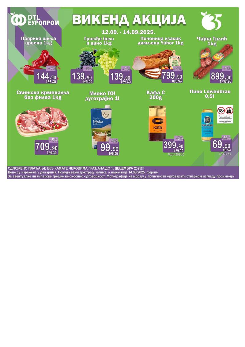 Europrom katalog vikend akcija