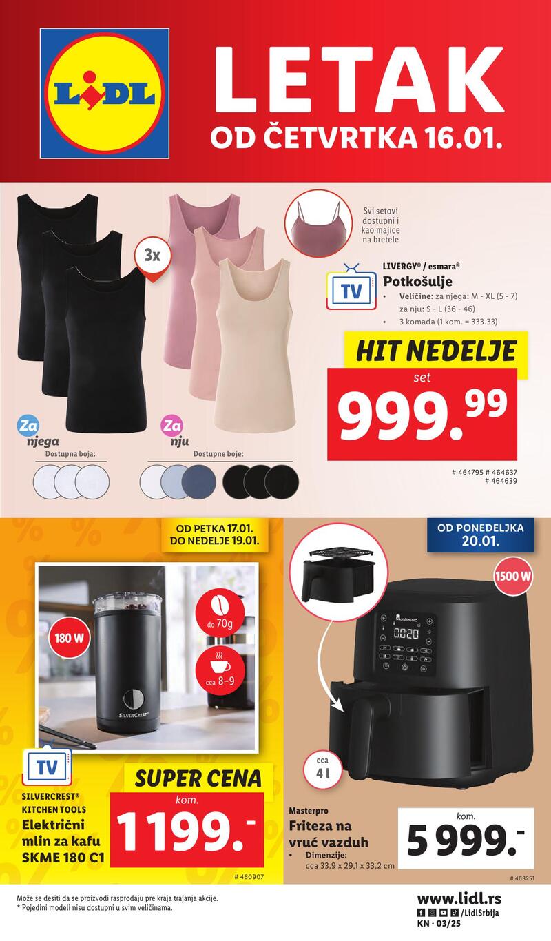 Lidl katalog akcija neprehrana