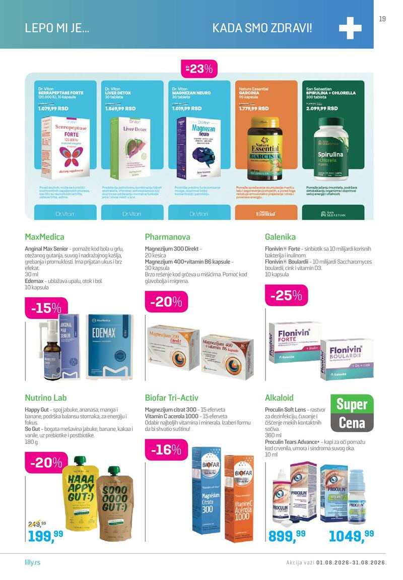 Lilly Drogerie katalog akcija