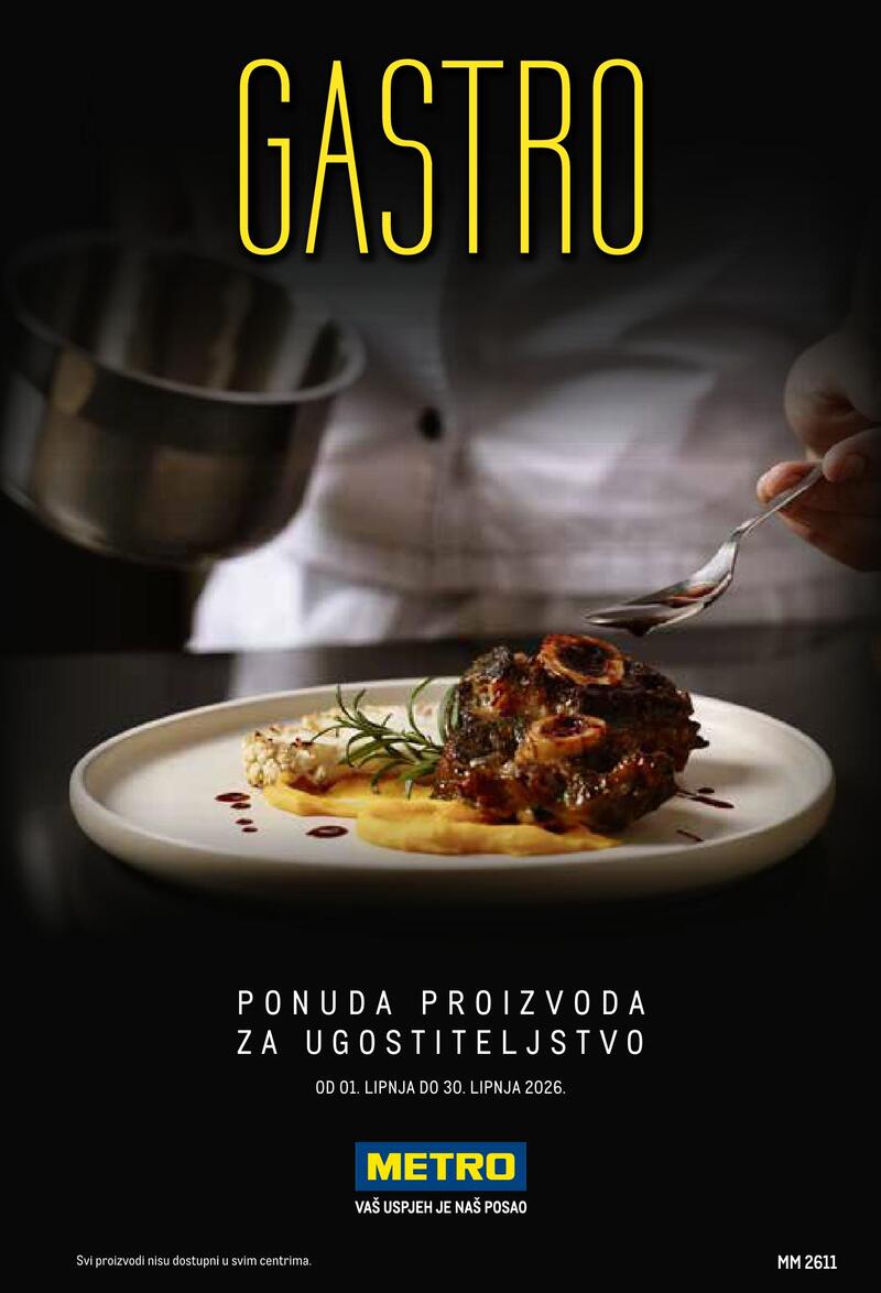 Metro katalog akcija Gastro - ponuda proizvoda za ugostiteljstvo