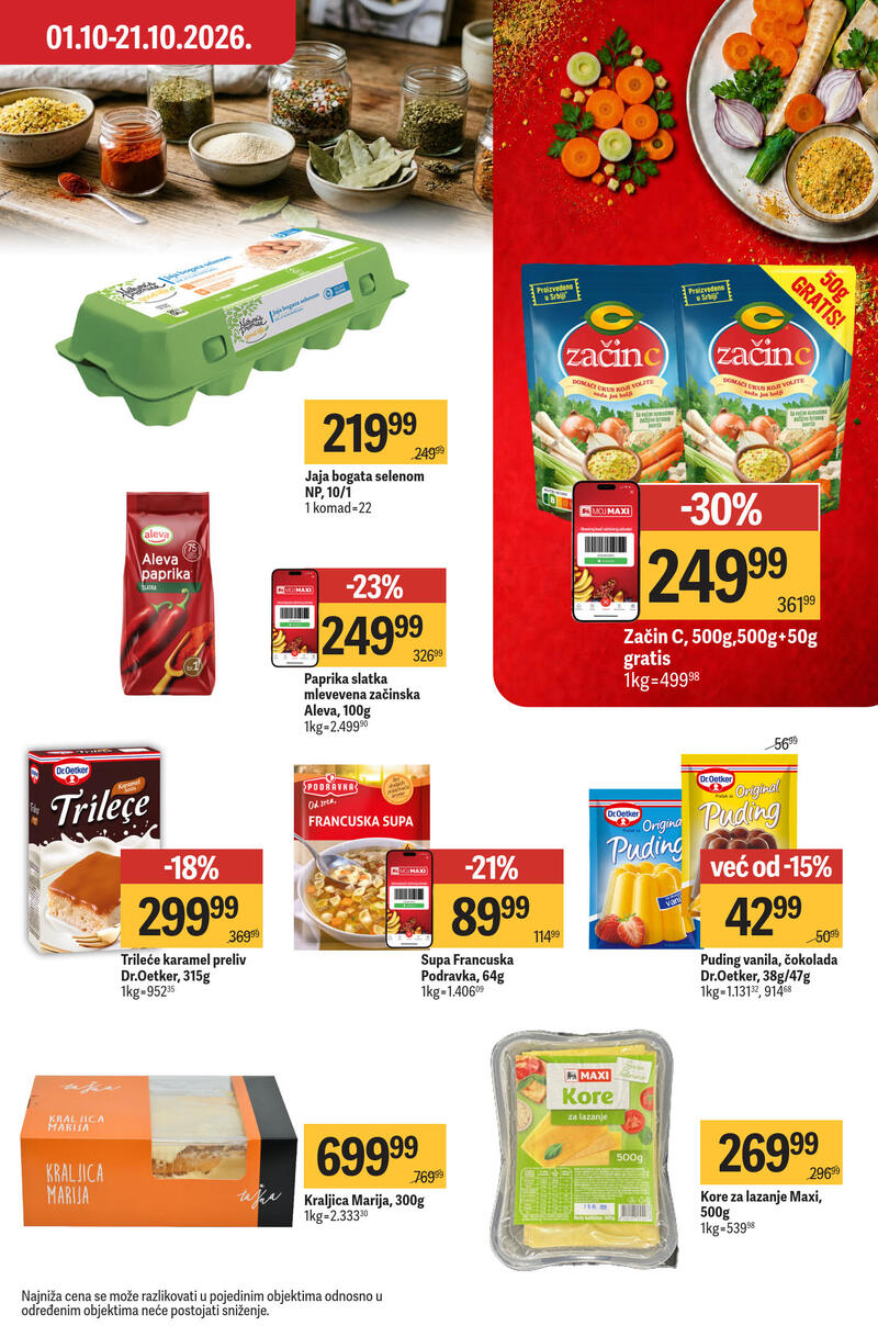 Maxi katalog – Nedeljna akcija