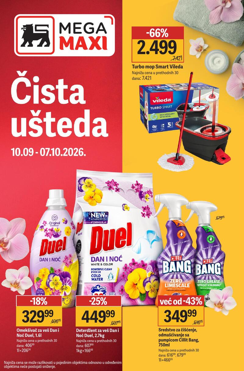 Mega Maxi katalog akcija Jesenje čišćenje