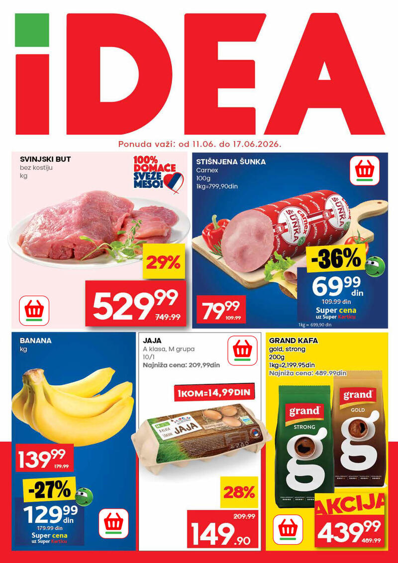 Idea katalog akcija Nedeljna ponuda