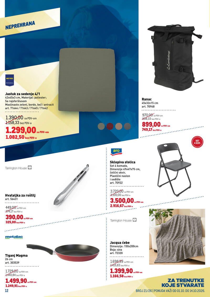 Metro katalog akcija Metro neprehrana
