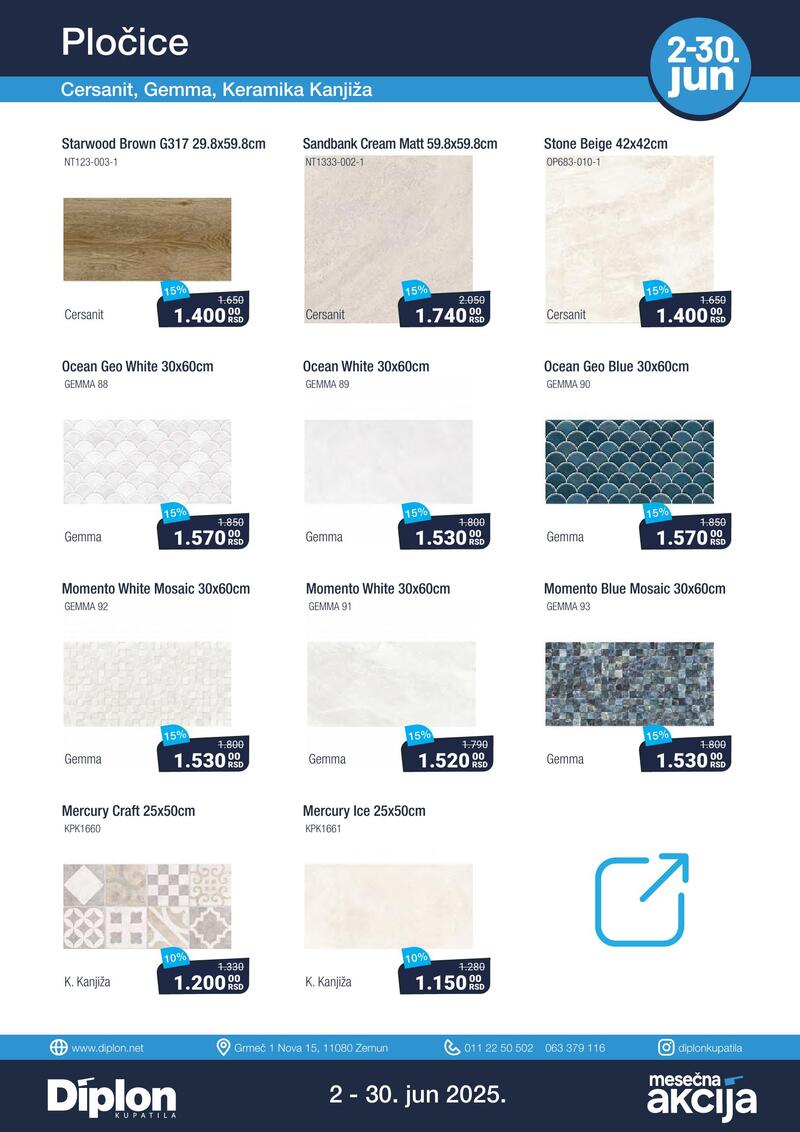 Diplon kupatila katalog akcija