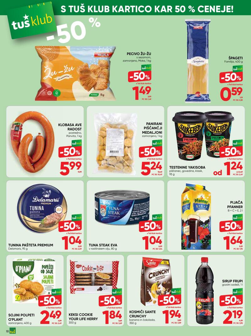 Tuš redni katalog