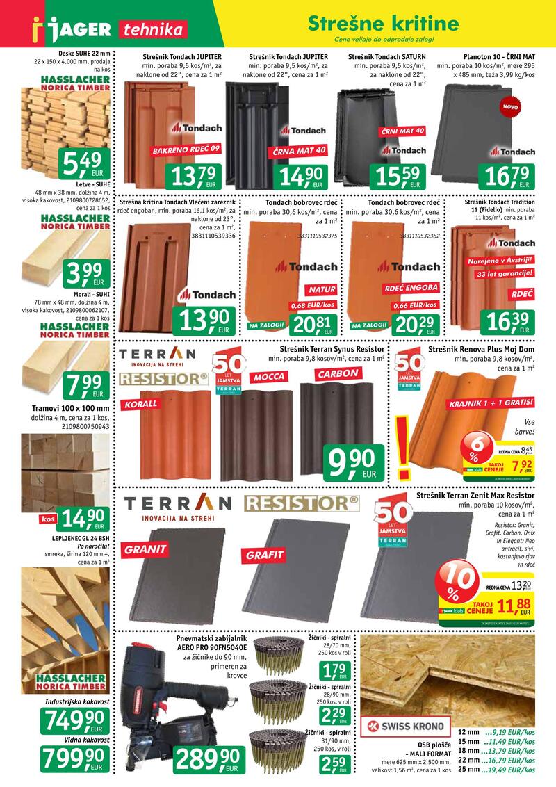 Jager katalog - Tehnika