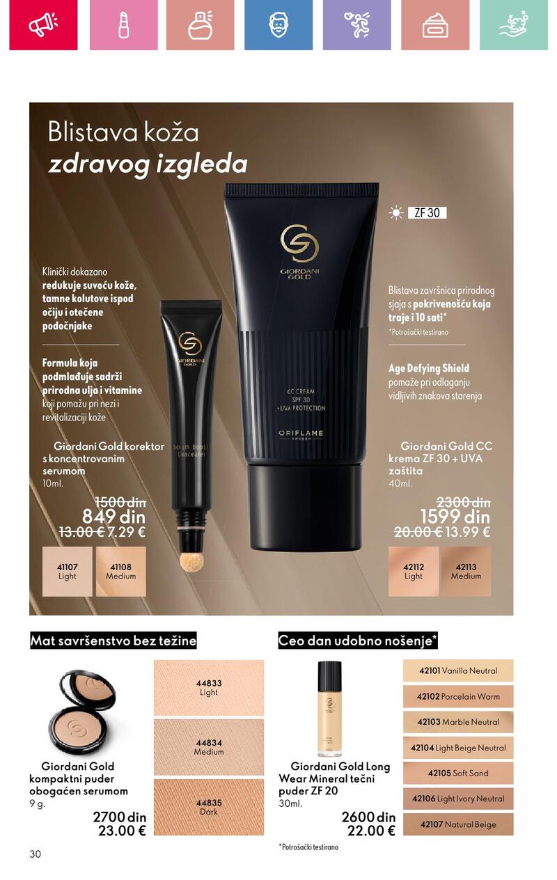 Oriflame katalog akcija