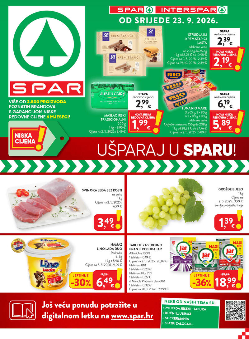 Spar katalog akcija Tjedna akcija