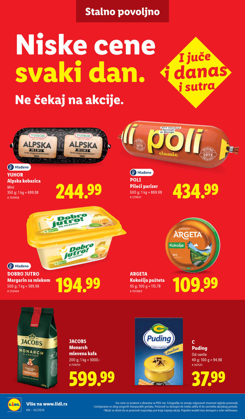 Lidl katalog - Nedeljna akcija