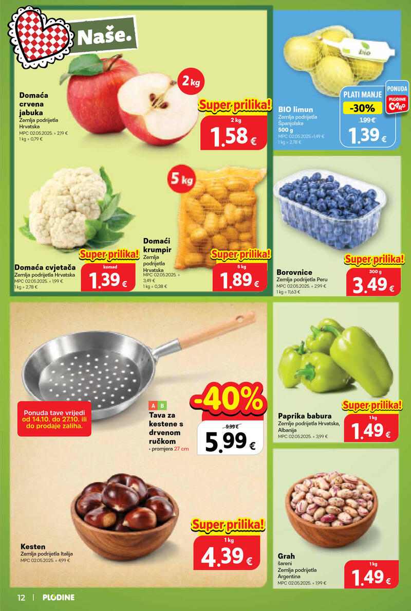 Plodine katalog - Tjedna akcija