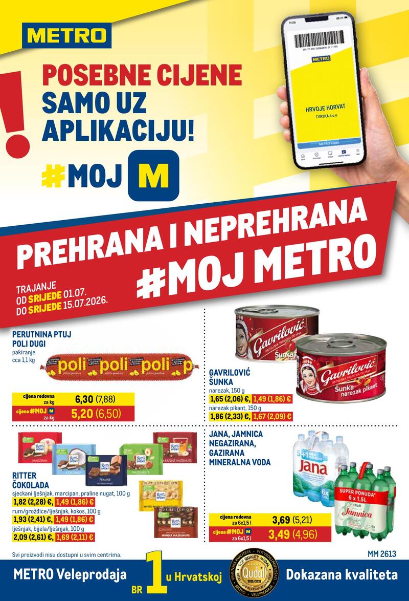 Metro katalog akcija Prehrana i neprehrana